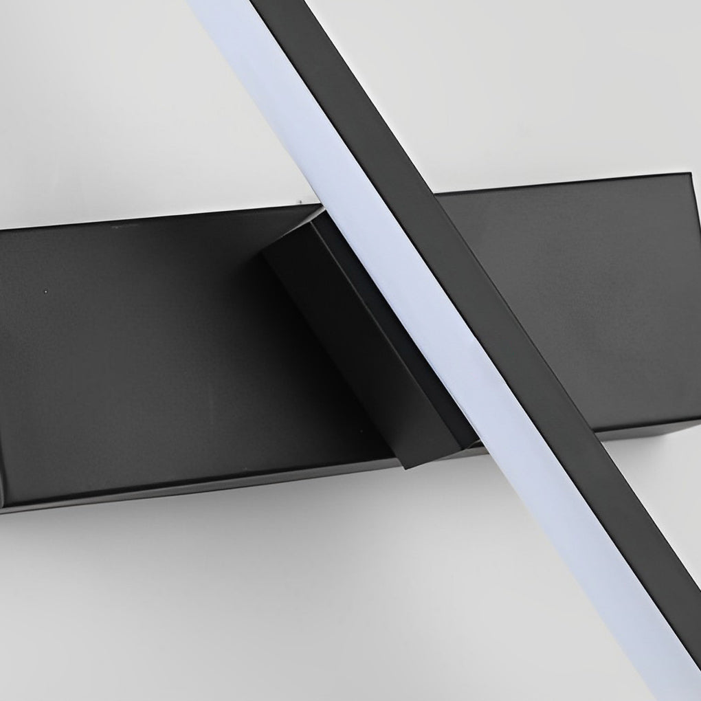 Minimalist 330 Degree Rotatable Modern LED Strip Wall Lamp and Geometric Sconce