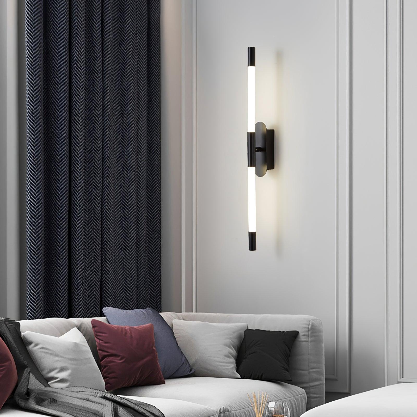 Minimalist Adjustable LED Wall Lamp Linear Tube Sconce for Modern Interior Decor