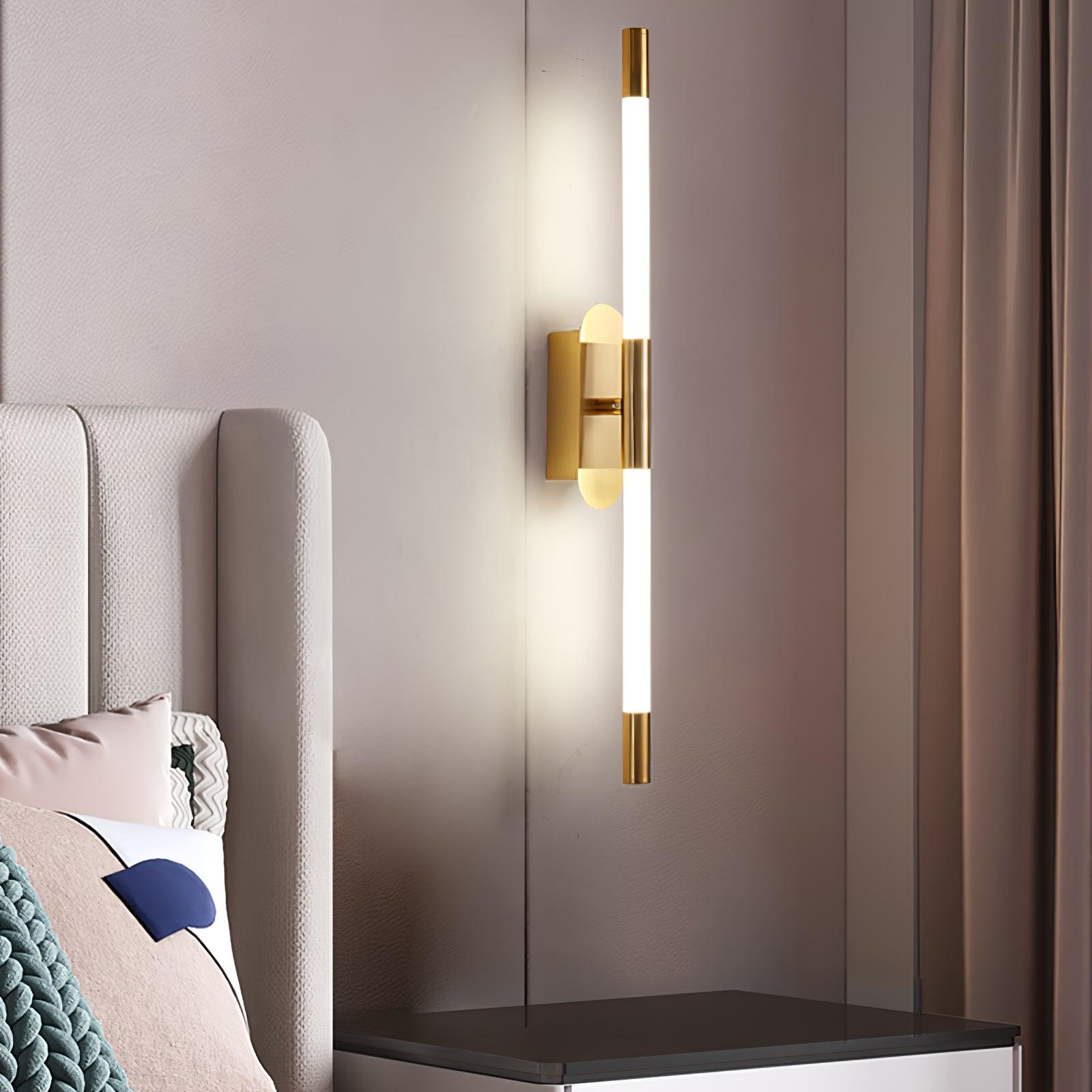 Minimalist Adjustable LED Wall Lamp Linear Tube Sconce for Modern Interior Decor