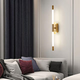 Minimalist Adjustable LED Wall Lamp Linear Tube Sconce for Modern Interior Decor