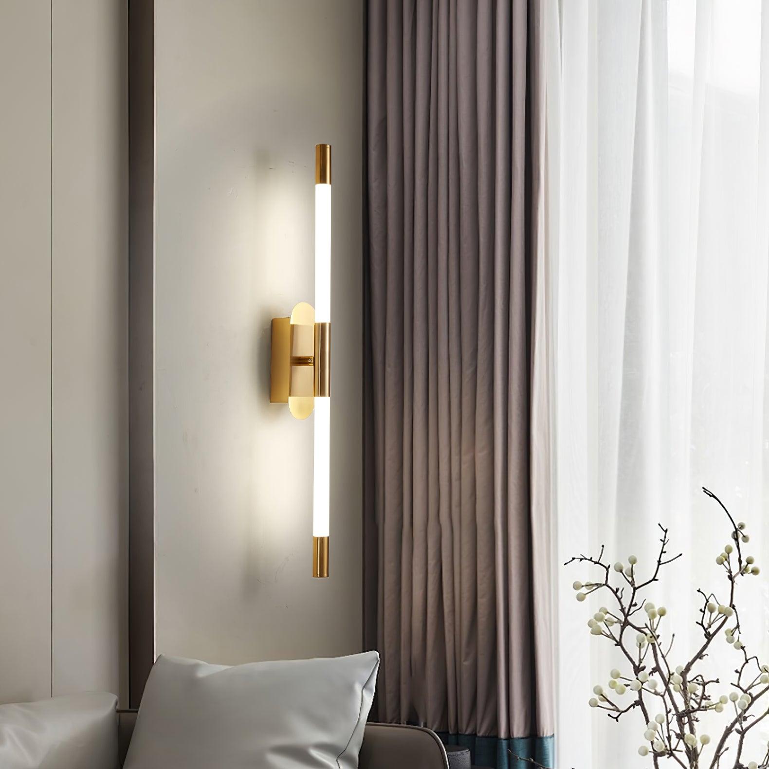 Minimalist Adjustable LED Wall Lamp Linear Tube Sconce for Modern Interior Decor