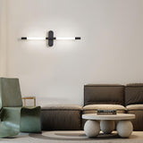 Minimalist Adjustable LED Wall Lamp Linear Tube Sconce for Modern Interior Decor