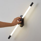 Minimalist Adjustable LED Wall Lamp Linear Tube Sconce for Modern Interior Decor