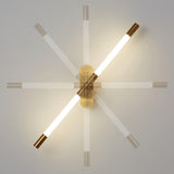 Minimalist Adjustable LED Wall Lamp Linear Tube Sconce for Modern Interior Decor