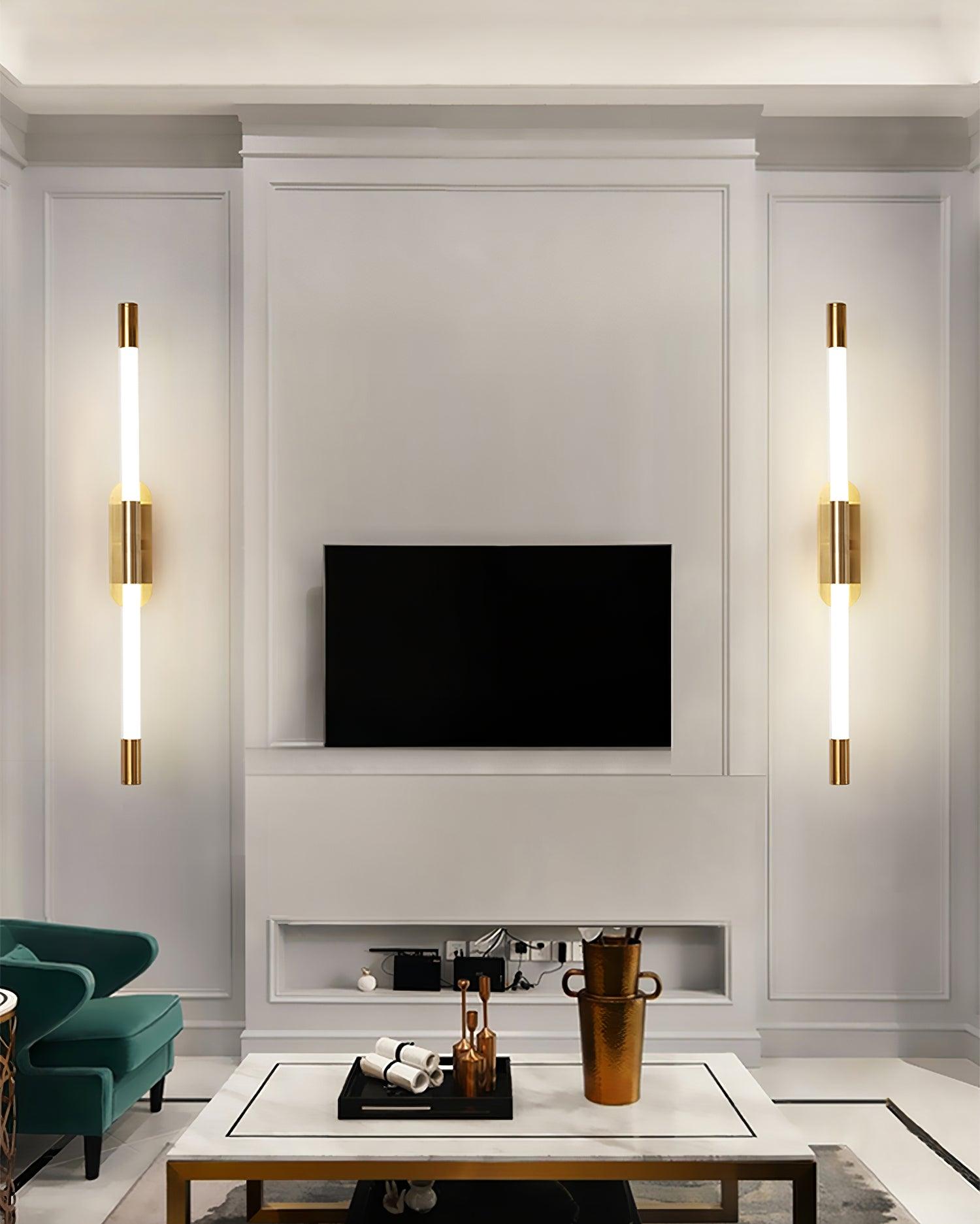 Minimalist Adjustable LED Wall Lamp Linear Tube Sconce for Modern Interior Decor