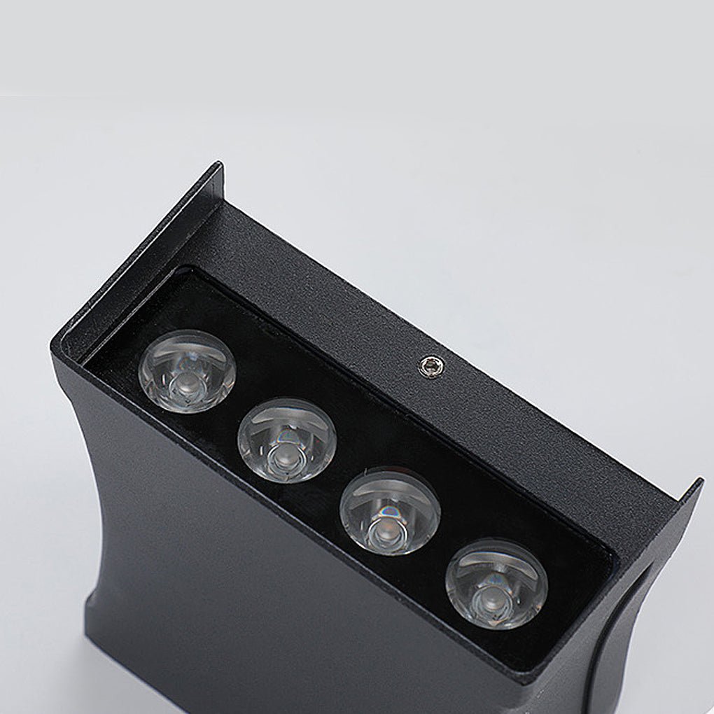 Minimalist Aluminum Outdoor Wall Light Modern Up and Down LED Sconce IP65 Waterproof