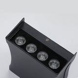 Minimalist Aluminum Outdoor Wall Light Modern Up and Down LED Sconce IP65 Waterproof