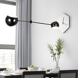 Minimalist Black Geometric Linear Chandelier for Modern Dining Room Island