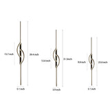 Minimalist Black Linear Wall Light Creative Modern LED Sconce with Adjustable Brightness