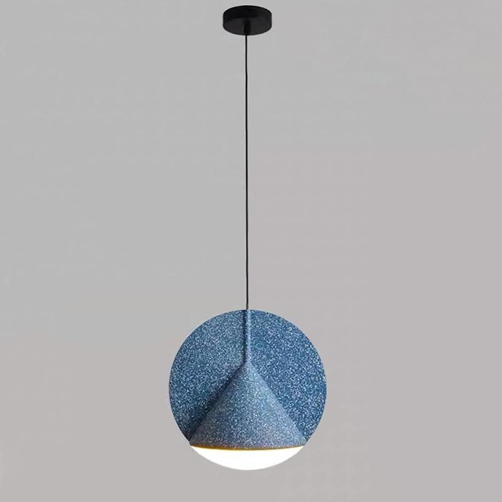 Minimalist Circular Cone LED Pendant Light Metal Industrial Hanging Lamp for Kitchen Island