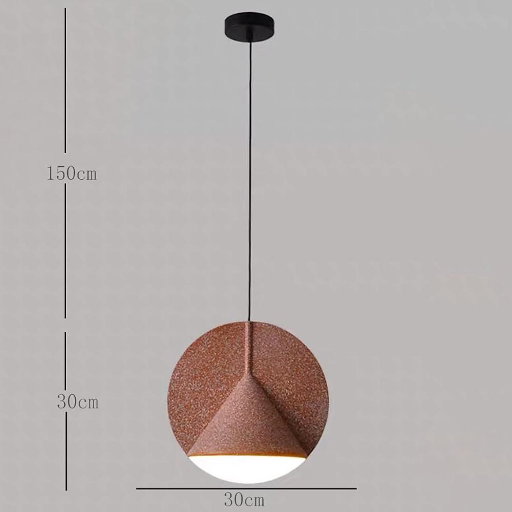 Minimalist Circular Cone LED Pendant Light Metal Industrial Hanging Lamp for Kitchen Island