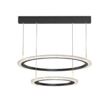 Minimalist Circular Ring Pendant Light with Three Step Dimming Modern LED Chandelier