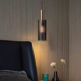 Minimalist Cylindrical Metal Pendant Light LED Hanging Ceiling Fixture for Modern Interiors