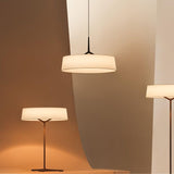 Minimalist Dama Pendant Lamp with Parchment Shade and Integrated LED Lighting