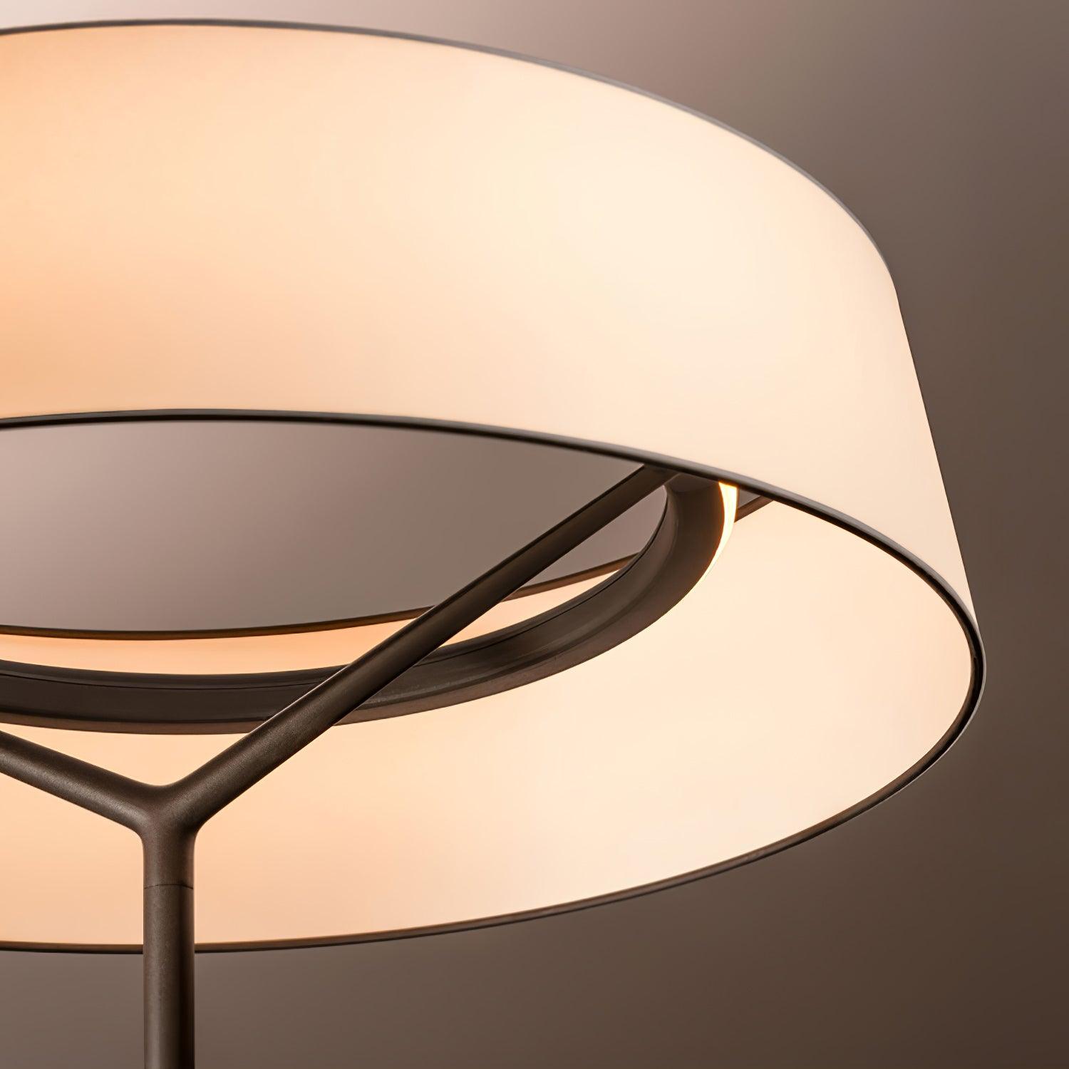 Minimalist Dama Pendant Lamp with Parchment Shade and Integrated LED Lighting
