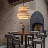 Minimalist Fabric Art Pendant Lamp Modern Textile Hanging Light for Home and Office