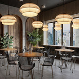 Minimalist Fabric Art Pendant Lamp Modern Textile Hanging Light for Home and Office