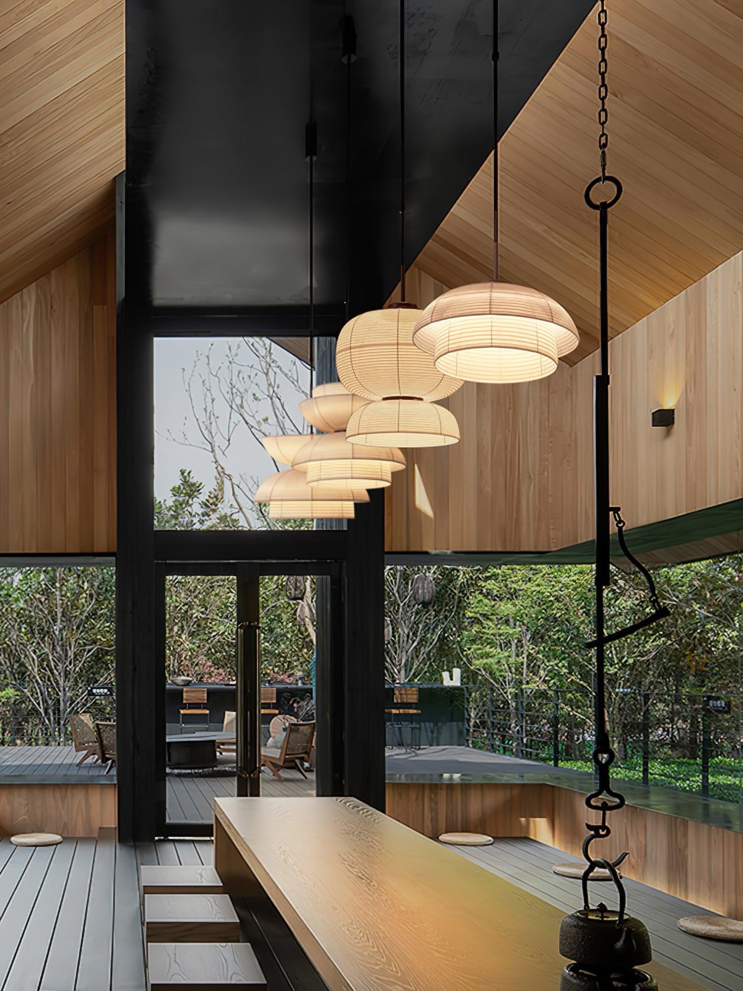 Minimalist Fabric Art Pendant Lamp Modern Textile Hanging Light for Home and Office