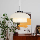 Minimalist Fabric Art Pendant Lamp Modern Textile Hanging Light for Home and Office