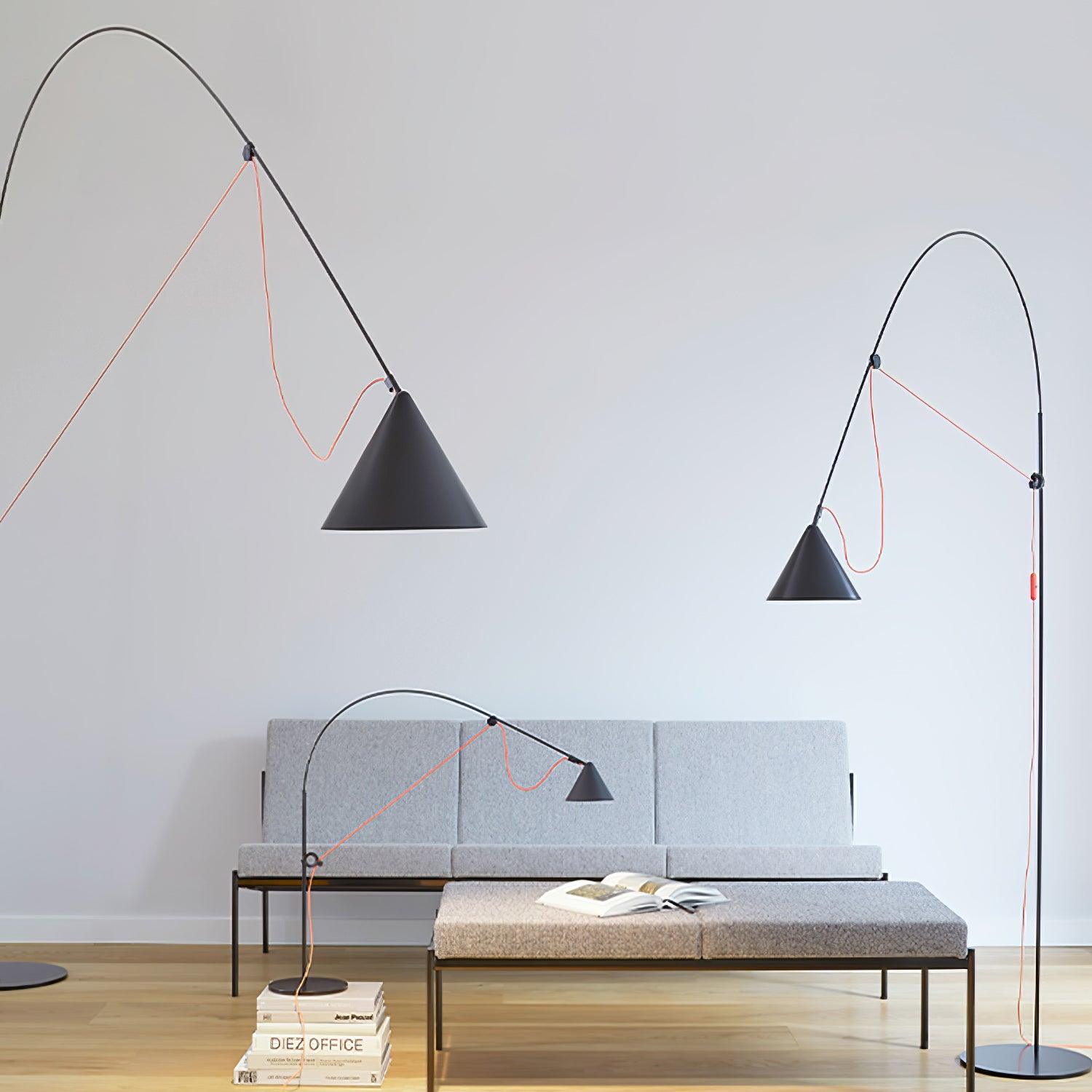 minimalist-flexible-rod-arc-floor-lamp-with-adjustable-cone-shade-and-led-light