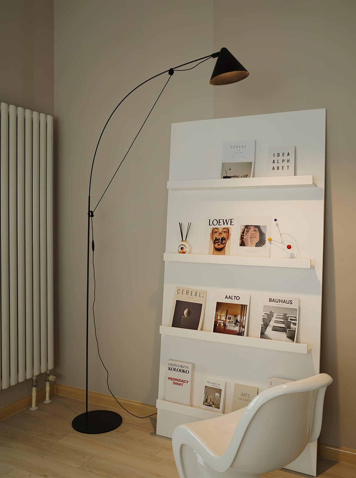 minimalist-flexible-rod-arc-floor-lamp-with-adjustable-cone-shade-and-led-light