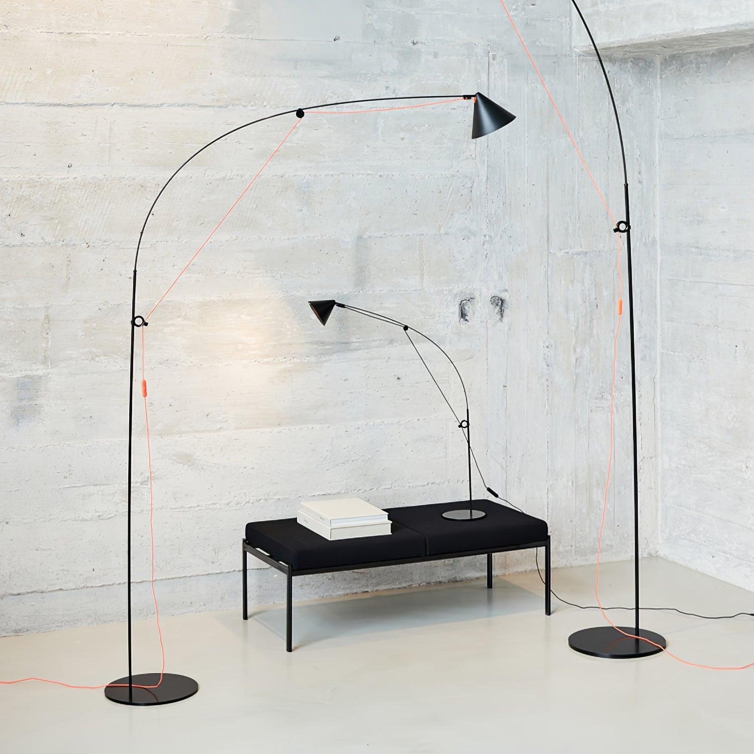 minimalist-flexible-rod-arc-floor-lamp-with-adjustable-cone-shade-and-led-light