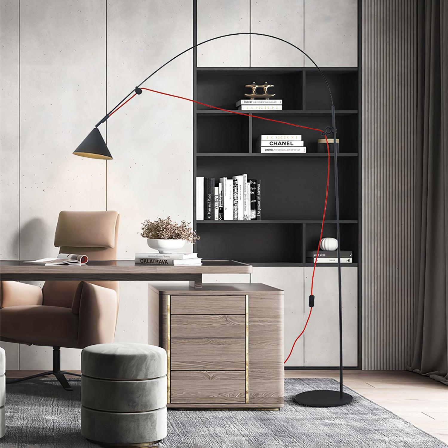 minimalist-flexible-rod-arc-floor-lamp-with-adjustable-cone-shade-and-led-light