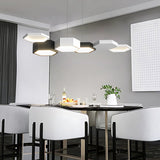 Minimalist Geometric LED Chandelier Dimmable Modern Pendant Light for Dining Area