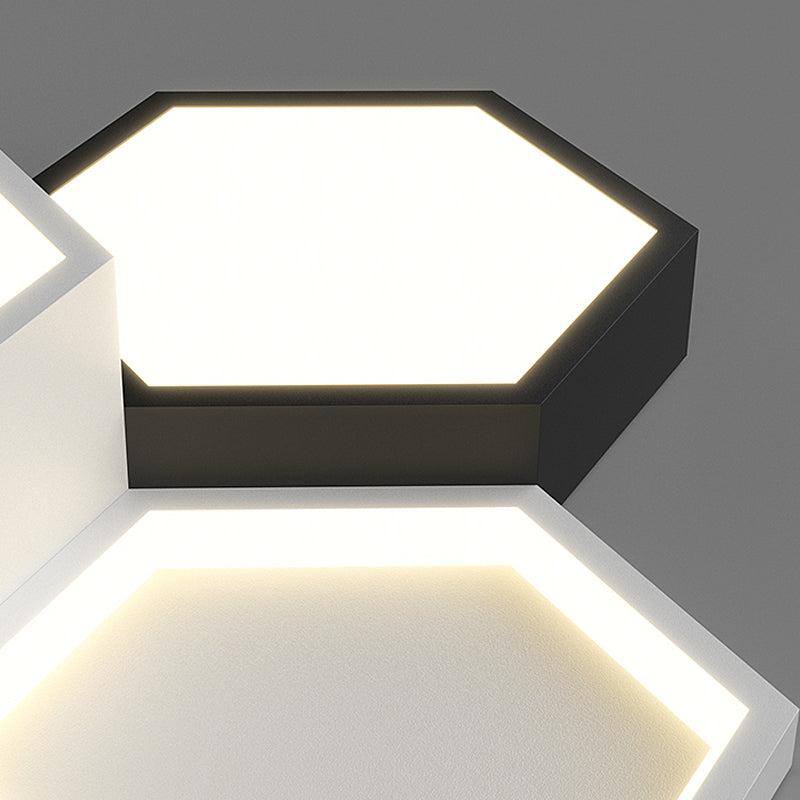 Minimalist Geometric LED Chandelier Dimmable Modern Pendant Light for Dining Area