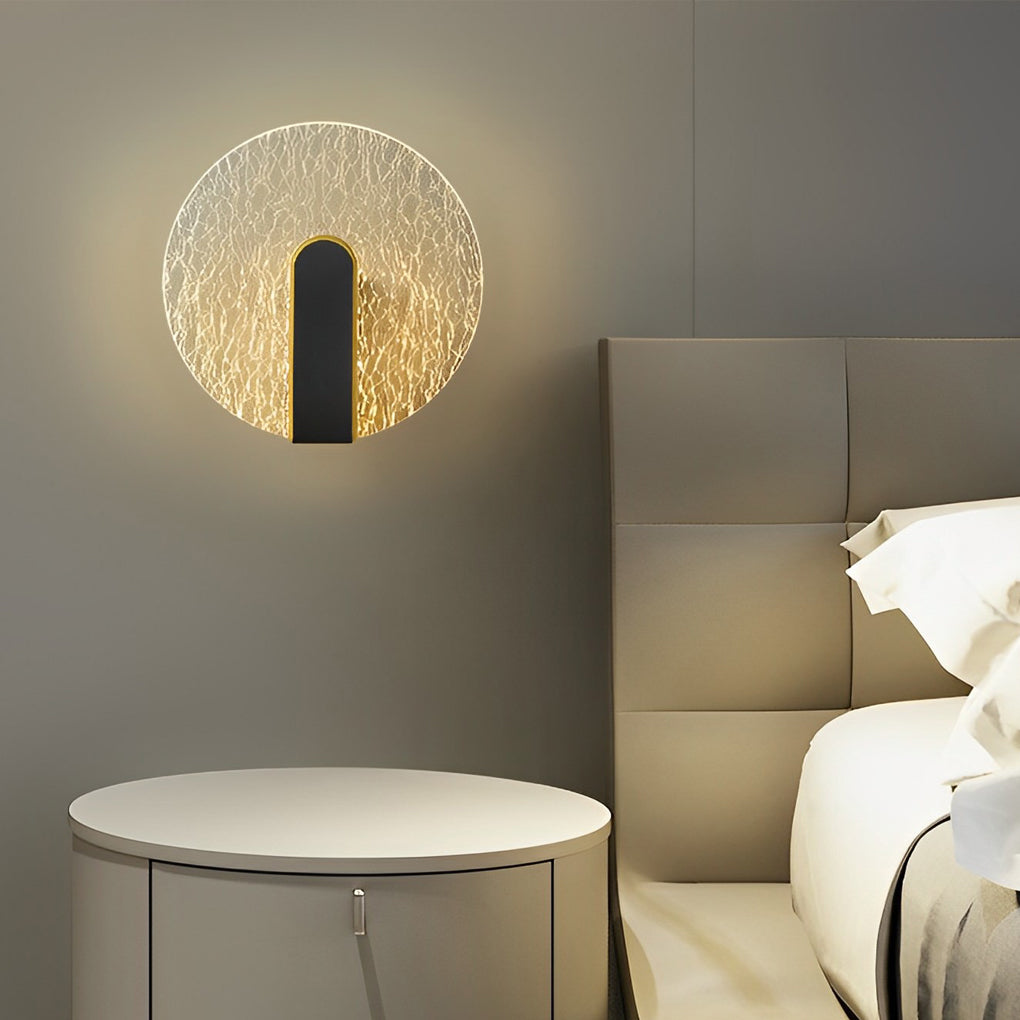 Minimalist Geometric LED Wall Sconce Round Square Acrylic Bedside Lamp for Home Decor