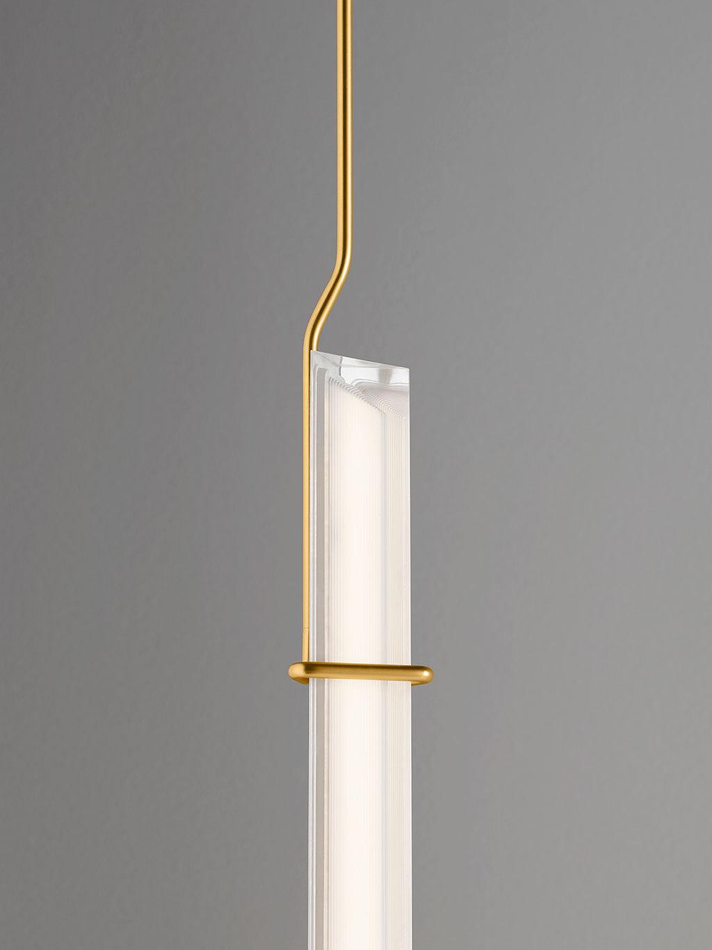 Minimalist Gold Halo Jewel Geometric LED Pendant Light for Modern Interior Spaces
