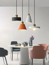 Minimalist Industrial Geometric Resin Pendant Light for Modern Kitchen and Dining Areas