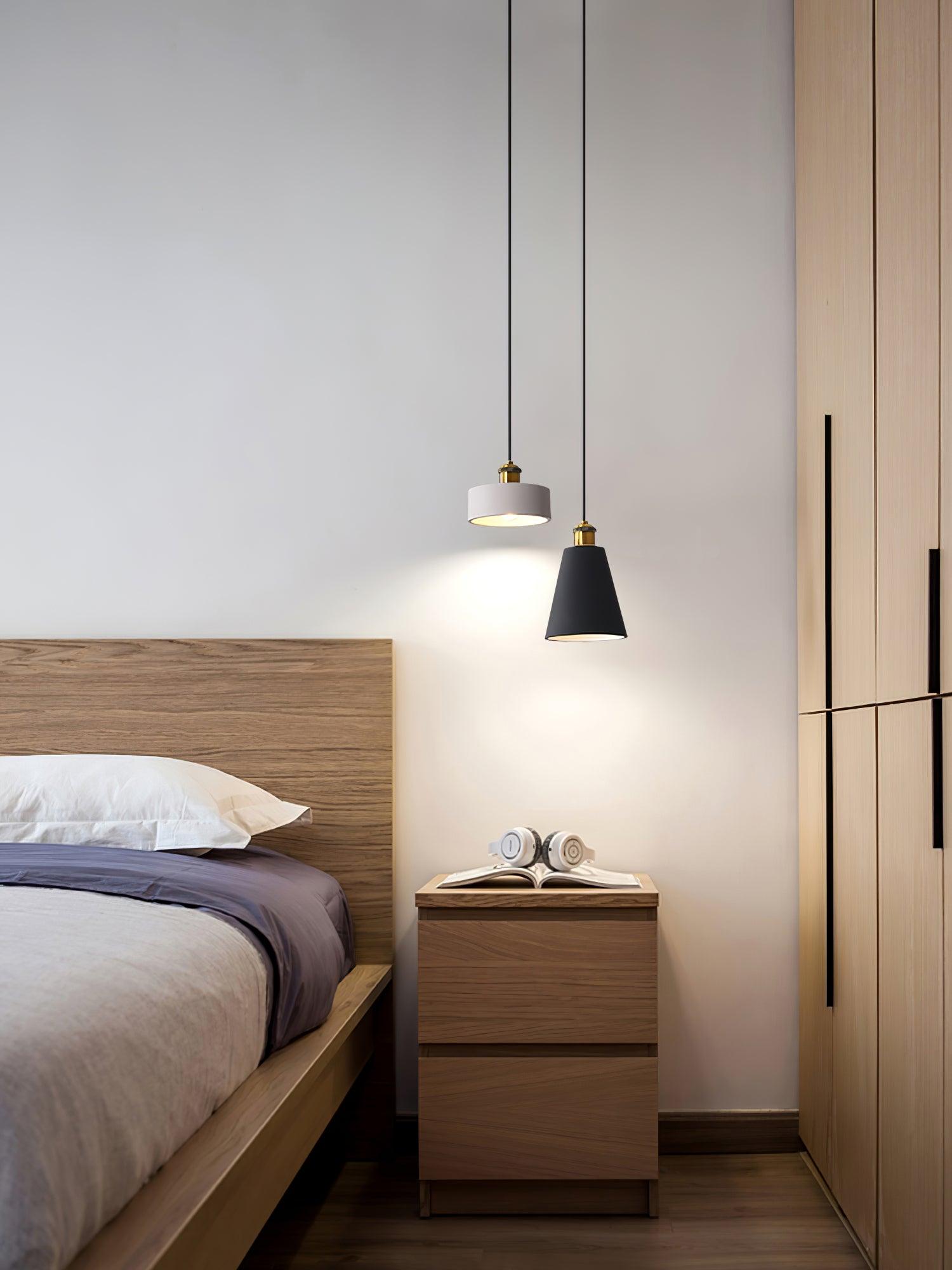 Minimalist Industrial Geometric Resin Pendant Light for Modern Kitchen and Dining Areas