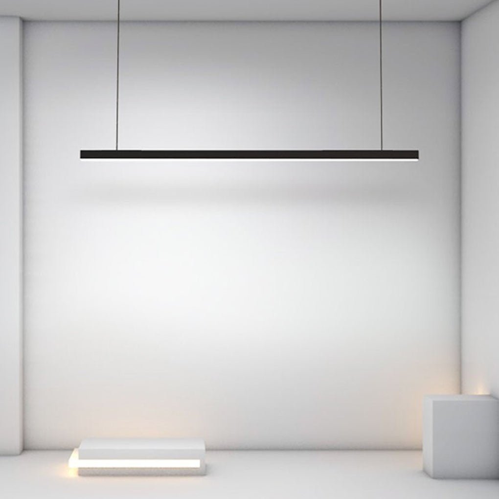 Minimalist LED Linear Chandelier Light for Modern Office and Farmhouse Dining Rooms