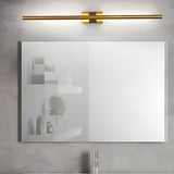 Minimalist LED Metal Strip Wall Sconce Modern Electroplated Indoor Linear Lighting Fixture