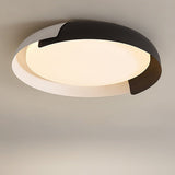 Modern Nordic Round LED Ceiling Light Dimmable Iron Flush Mount Fixture for Bedroom