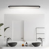 Minimalist Linear LED Bathroom Vanity Light with Adjustable Acrylic Shade and Aluminum Finish
