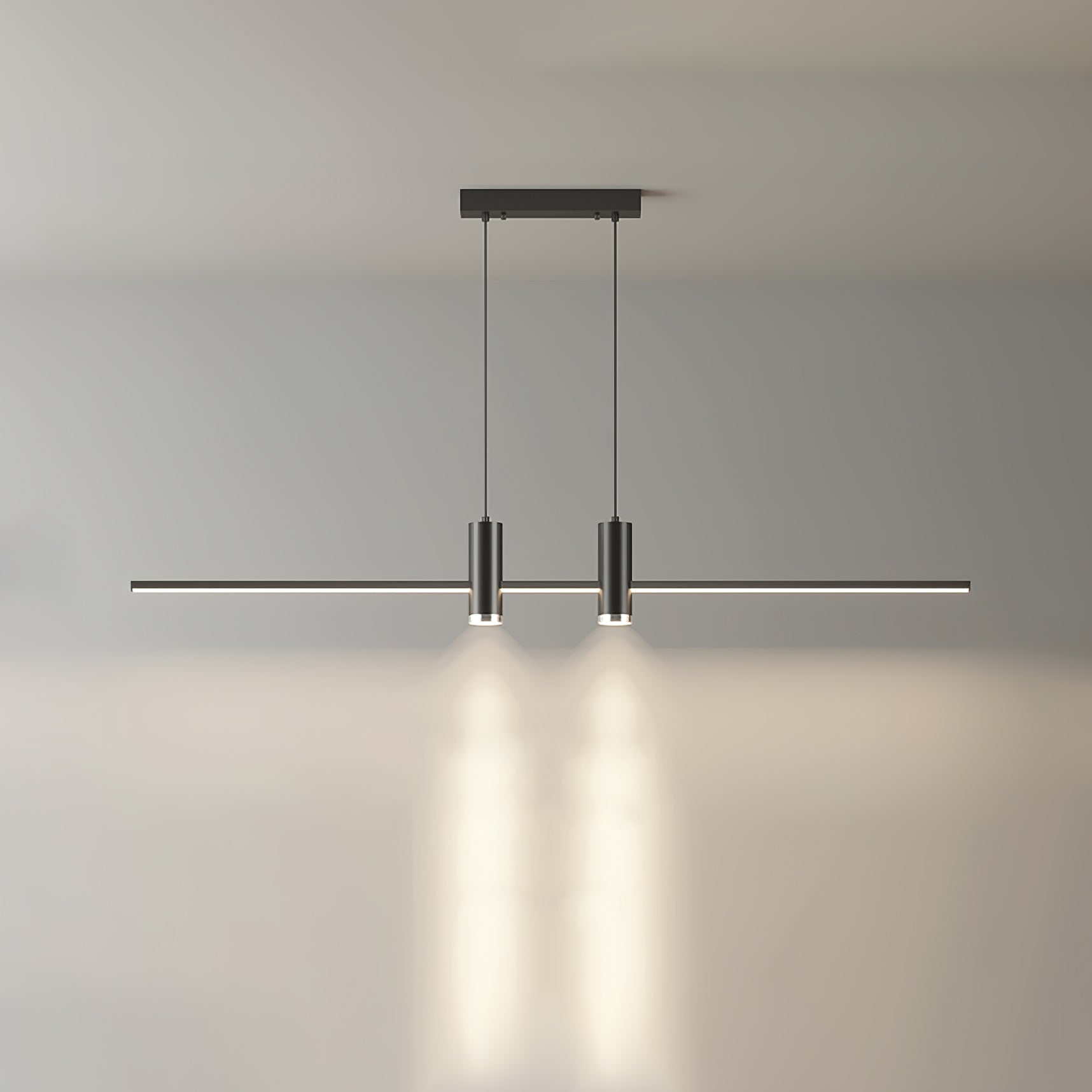Minimalist Link LED Linear Pendant Light for Modern Dining and Office Spaces