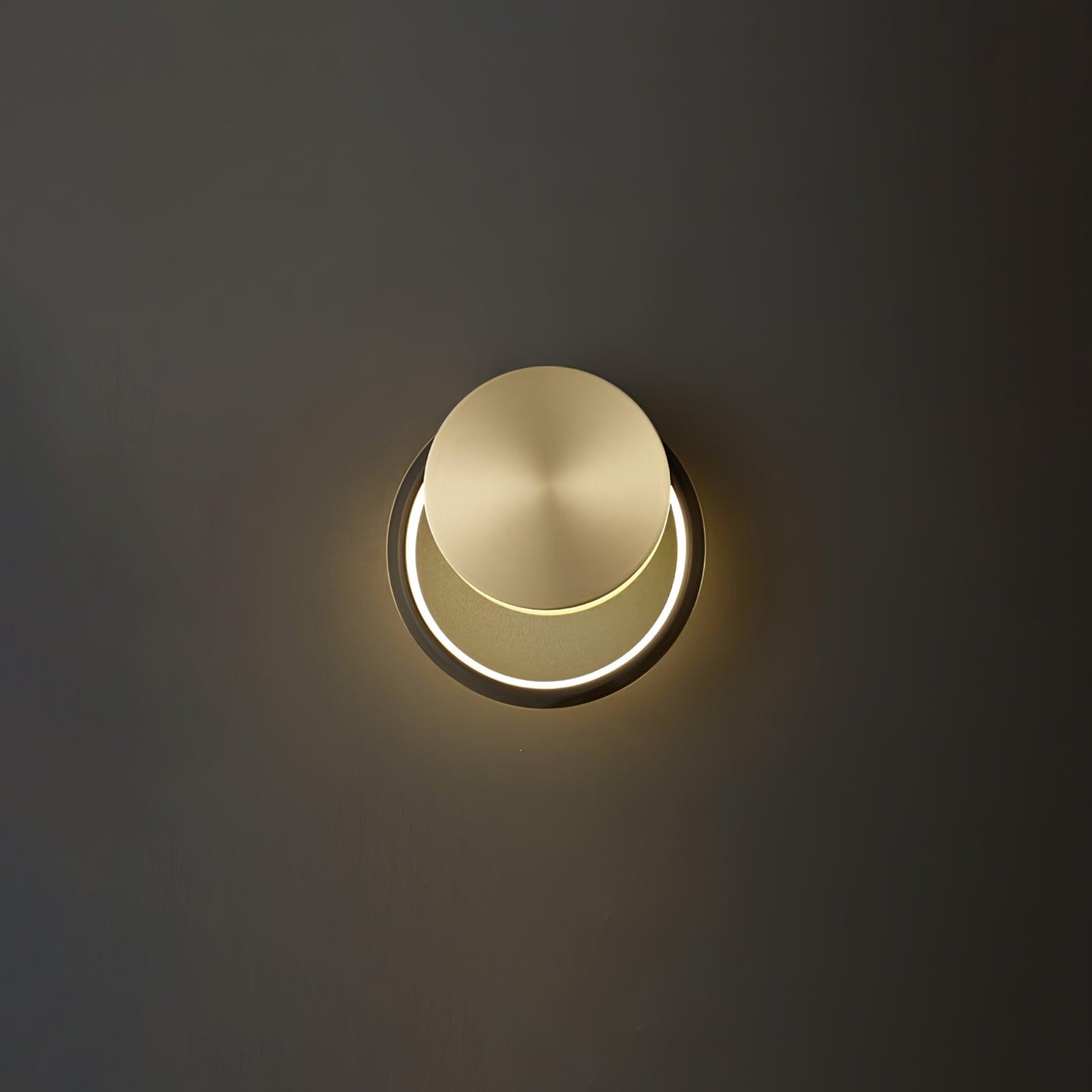 Minimalist Modern Circular LED Wall Sconce Round Ring Bracket Light Fixture