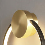 Minimalist Modern Circular LED Wall Sconce Round Ring Bracket Light Fixture