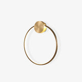 Minimalist Modern Circular LED Wall Sconce Round Ring Bracket Light Fixture
