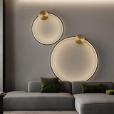 Minimalist Modern Circular LED Wall Sconce Round Ring Bracket Light Fixture