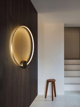 Minimalist Modern Circular LED Wall Sconce Round Ring Bracket Light Fixture