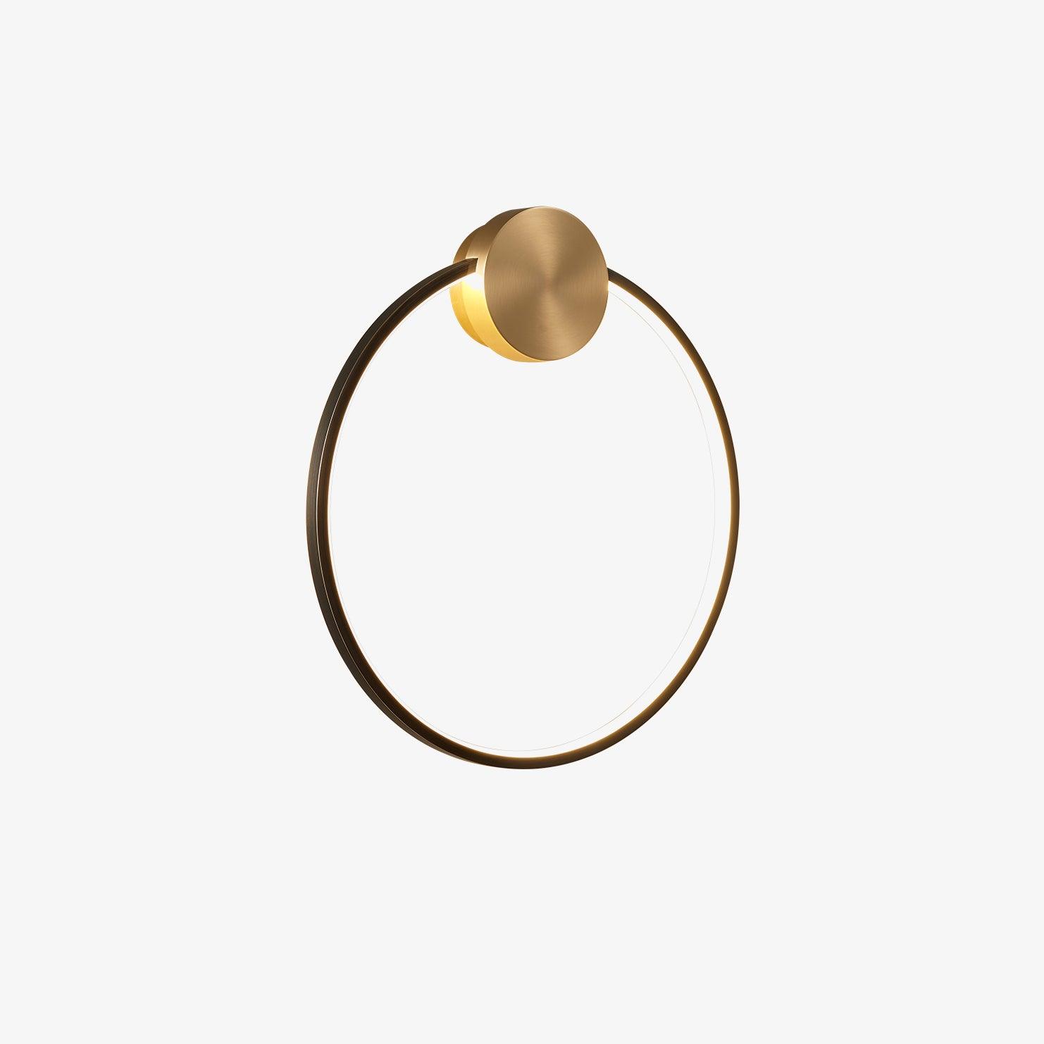 Minimalist Modern Circular LED Wall Sconce Round Ring Bracket Light Fixture