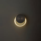 Minimalist Modern Circular LED Wall Sconce Round Ring Bracket Light Fixture