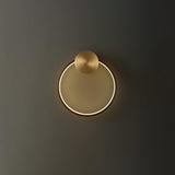 Minimalist Modern Circular LED Wall Sconce Round Ring Bracket Light Fixture