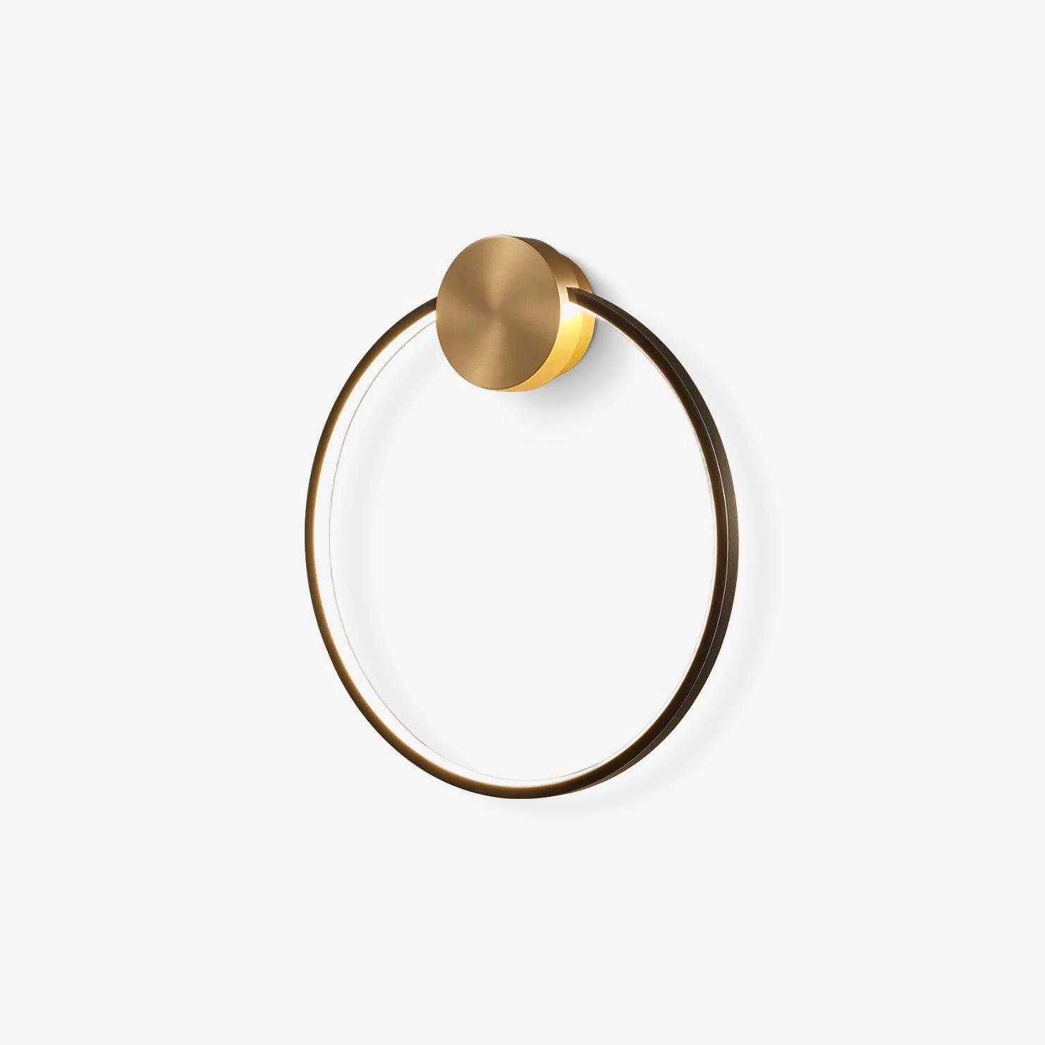 Minimalist Modern Circular LED Wall Sconce Round Ring Bracket Light Fixture
