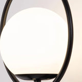Minimalist Modern Sphere Glass Globe Wall Sconce with Metal Bracket Set of Two