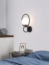 Minimalist Modern Sphere Glass Globe Wall Sconce with Metal Bracket Set of Two