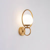 Minimalist Modern Sphere Glass Globe Wall Sconce with Metal Bracket Set of Two